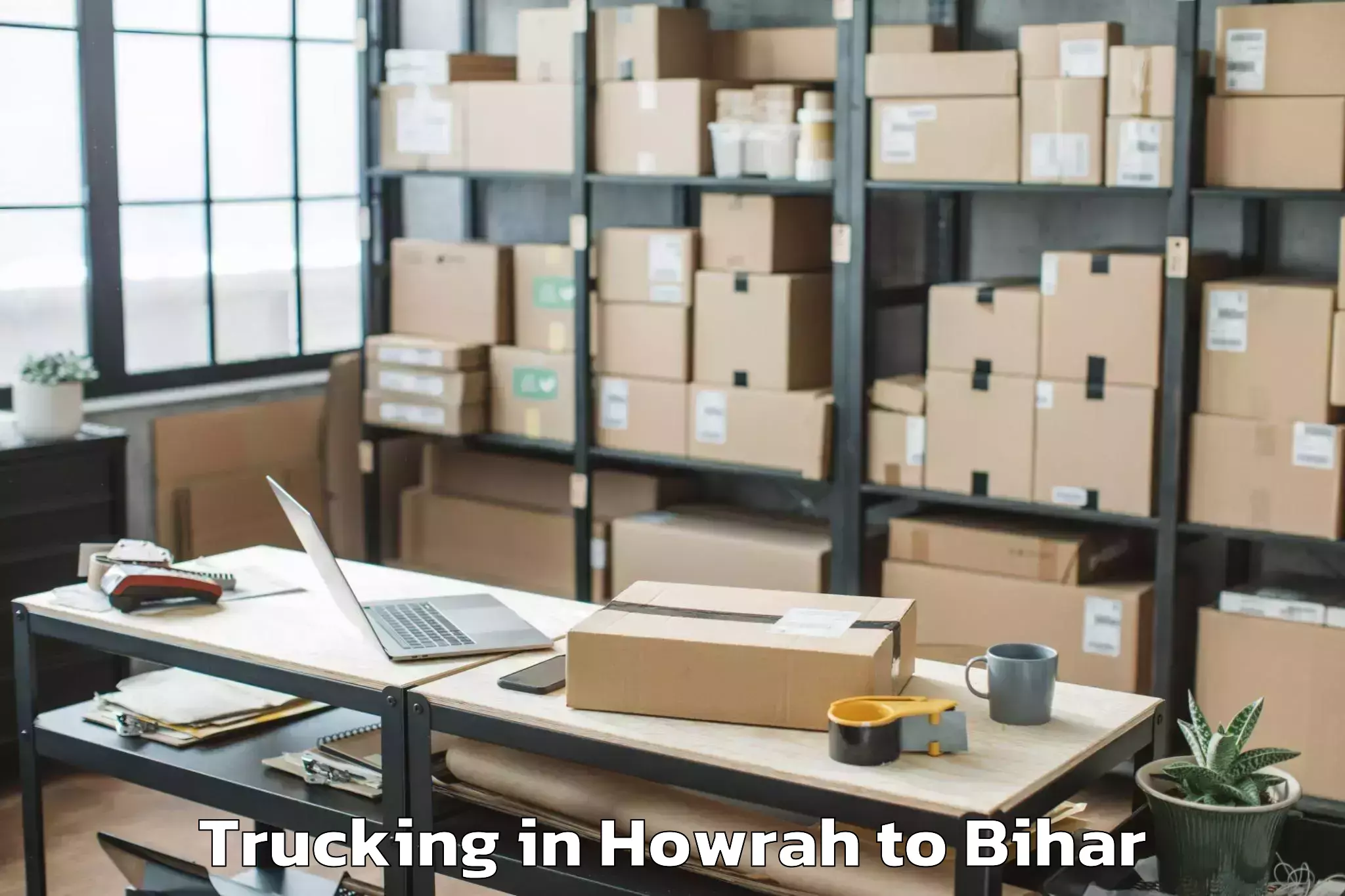 Hassle-Free Howrah to Barauli Trucking